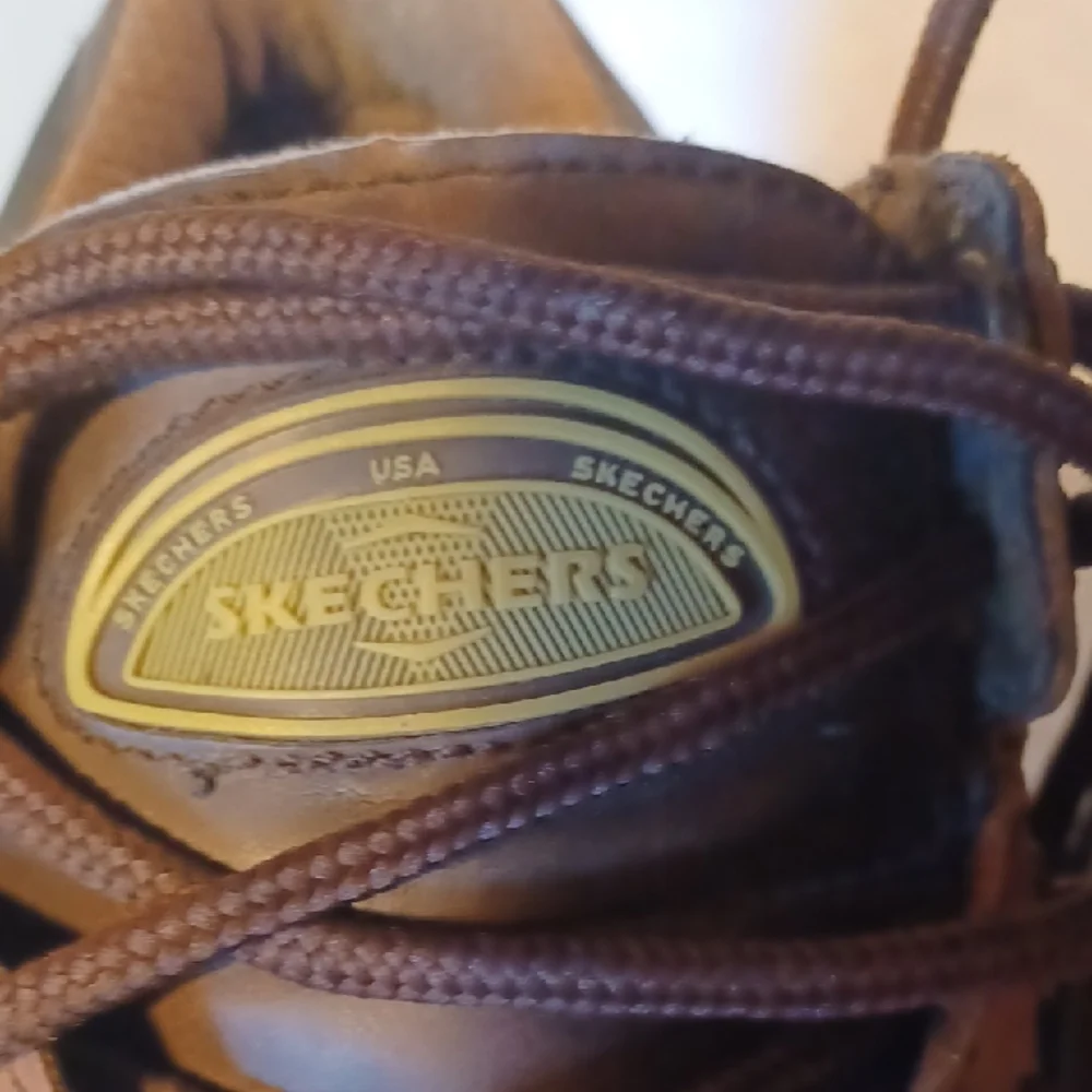 Skechers Men's Brown Leather Boots Size 10.5